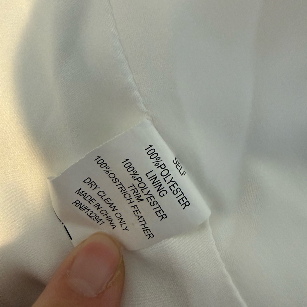 Amanda Uprichard Herald Feather Blazer Bridal Jacket Feather Cuff Party NWOT M - Picture 5 of 7